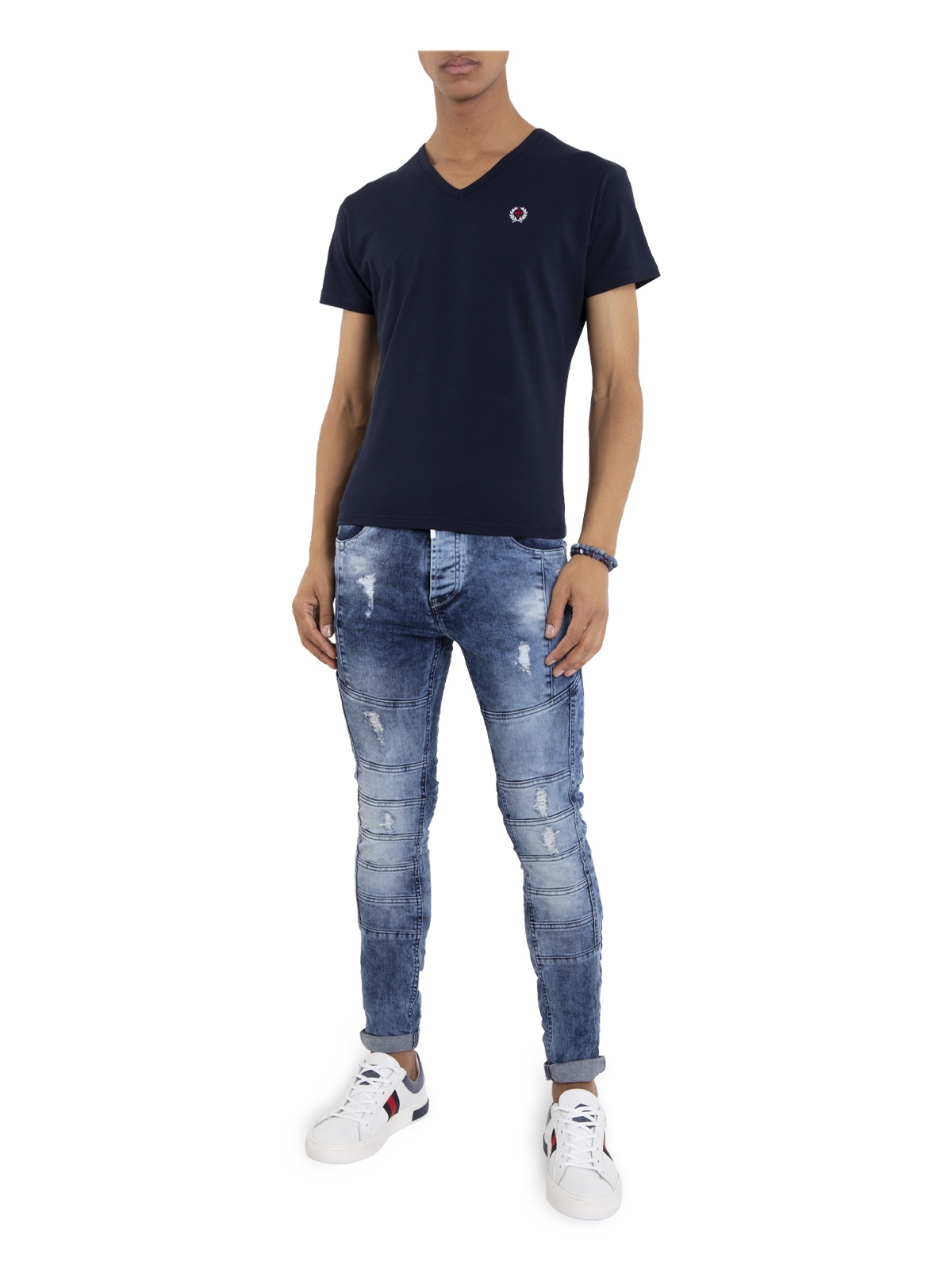 T-SHIRT SMK V COLLAR