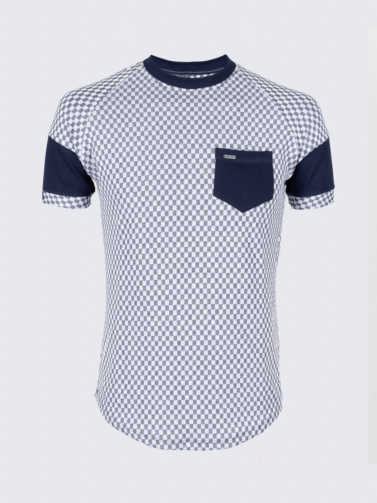 T-SHIRT SMK BLUE CHESS