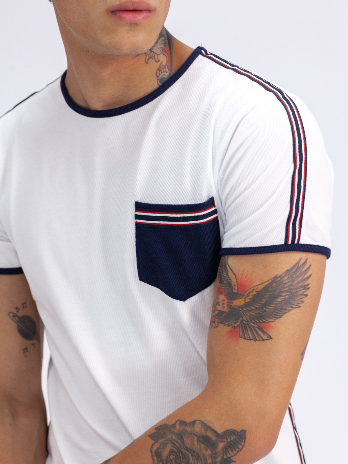 T-SHIRT SMK STRIPEDPOCKET