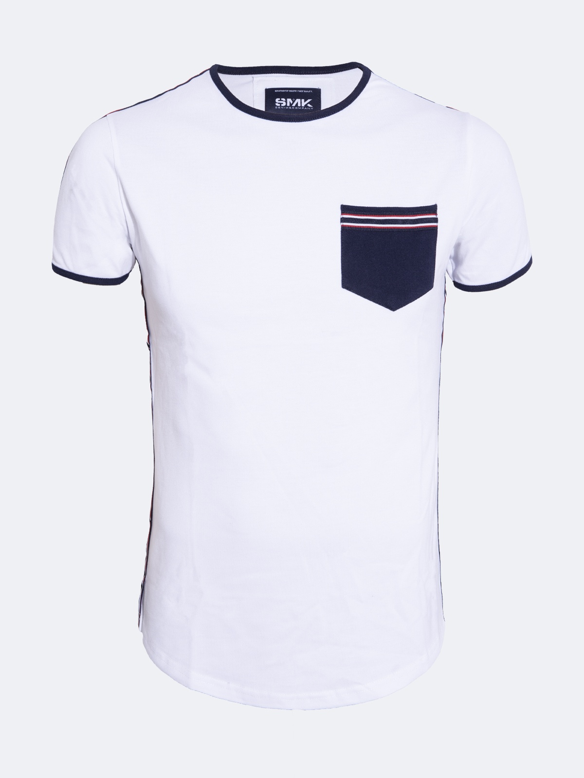 T-SHIRT SMK STRIPEDPOCKET