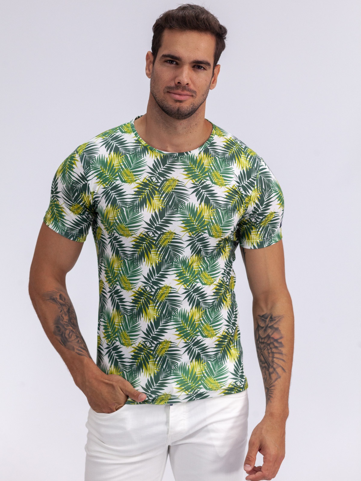 T-SHIRT SMK GREEN PLANT