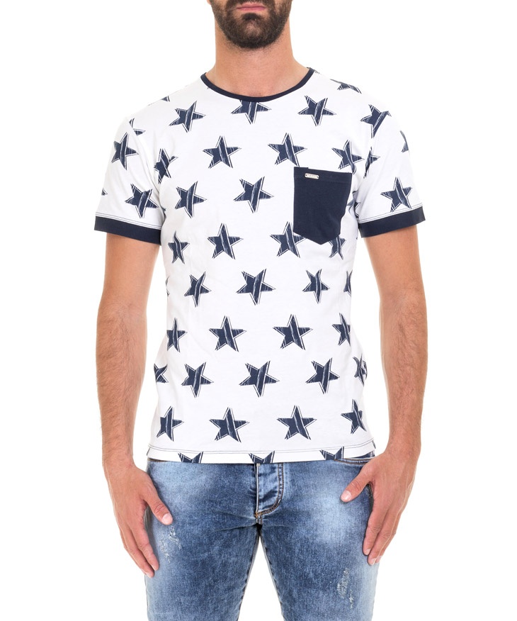 T-SHIRT POCKET STARS