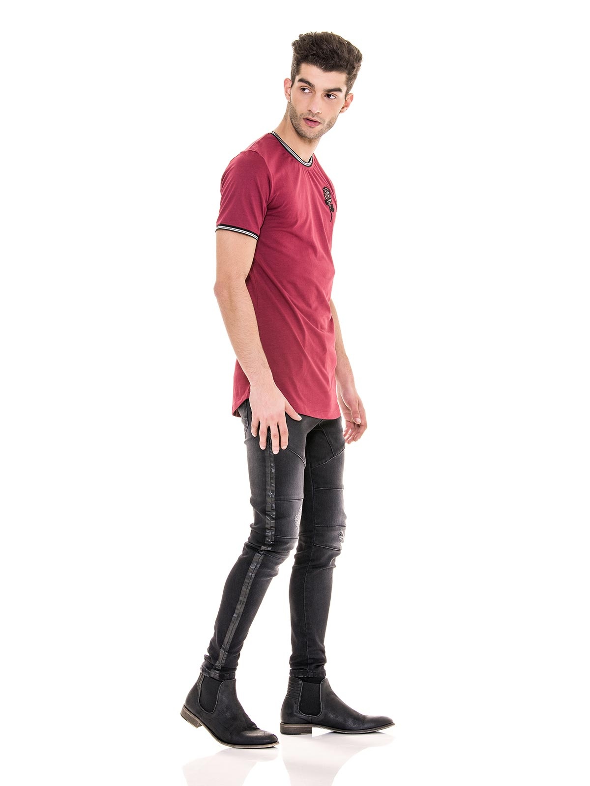 T-SHIRT SMK ROSE EMBROIDE