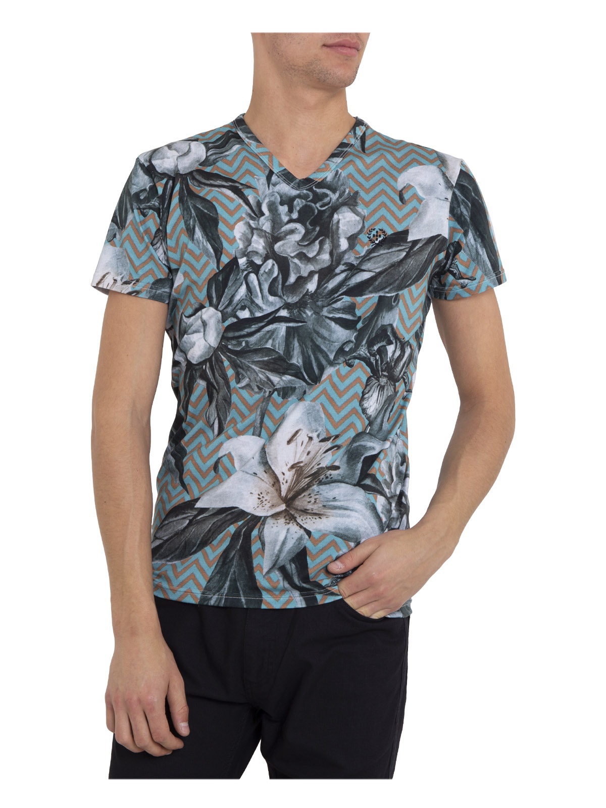 T-SHIRT SMK FLOWER STAMP