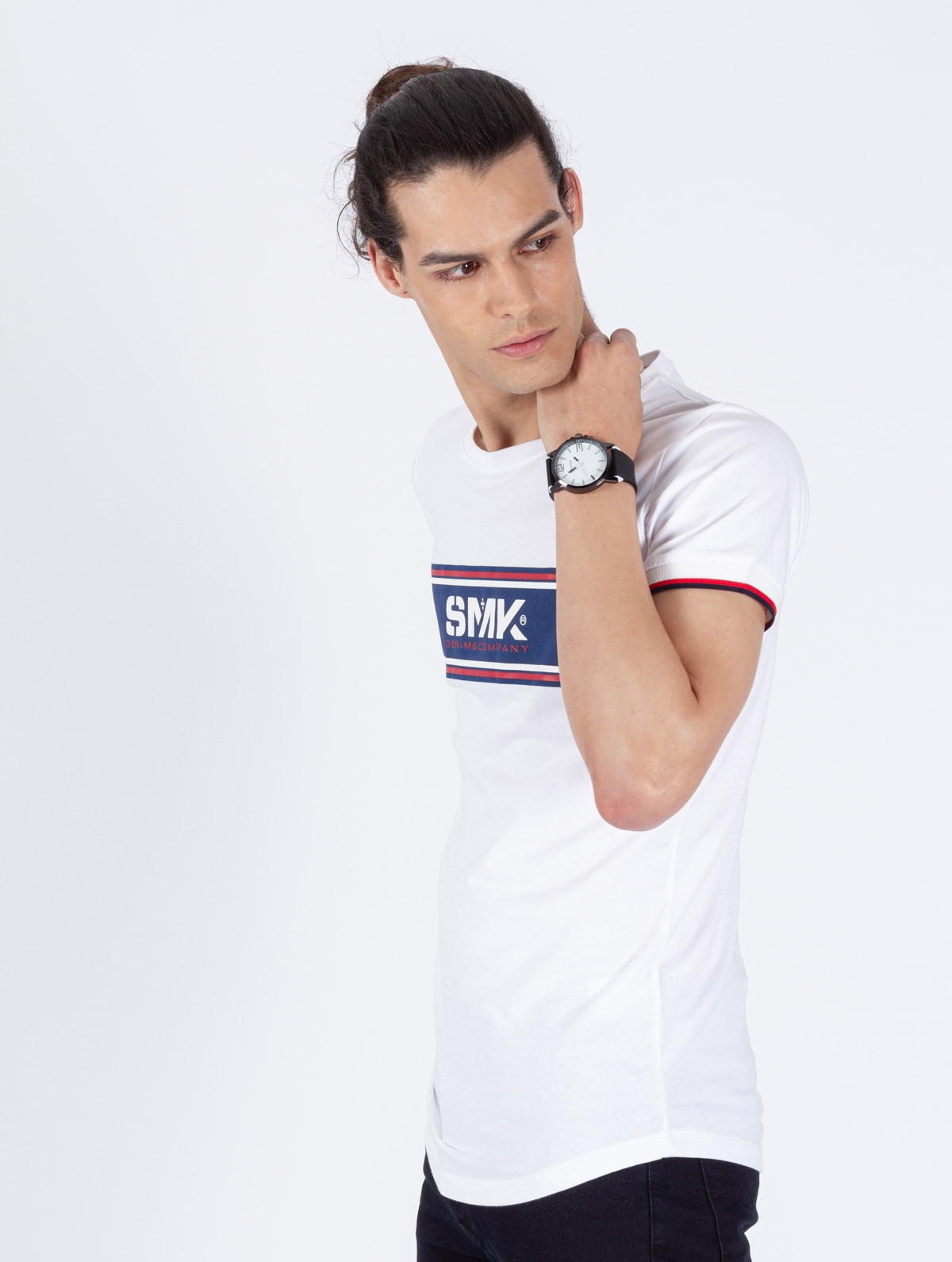 T-SHIRT SMK CHEST LINE