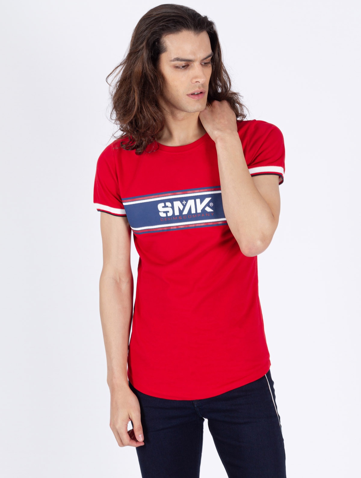 T-SHIRT SMK CHEST LINE