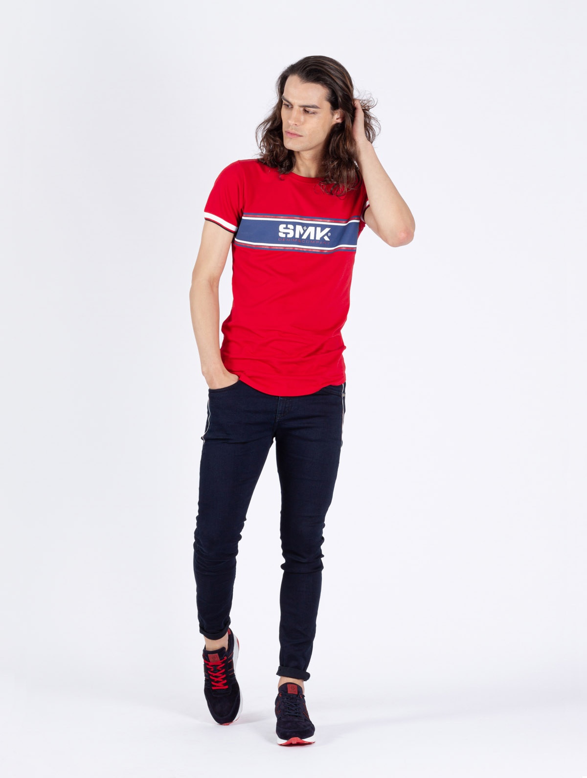 T-SHIRT SMK CHEST LINE