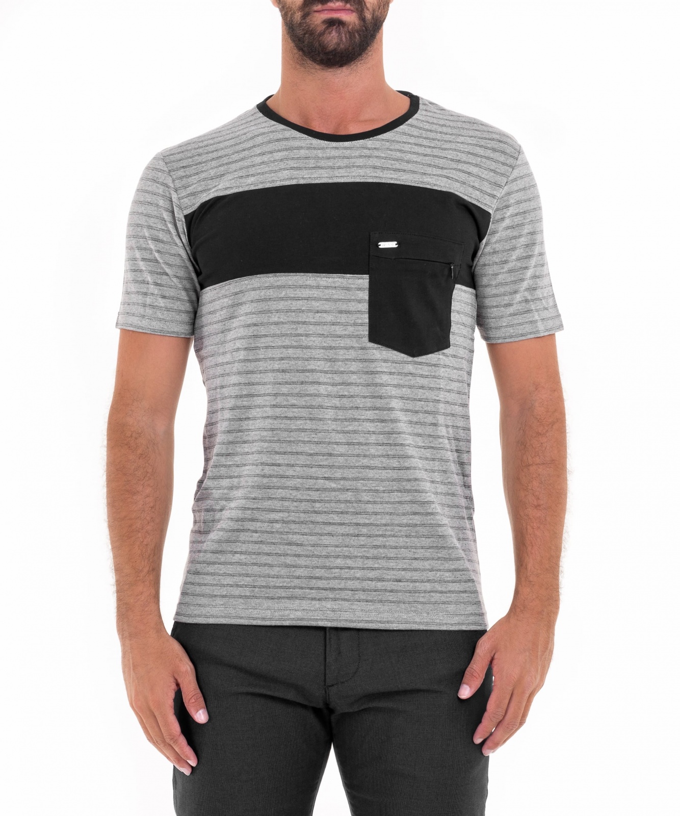 T-SHIRT STREAKY CHEST