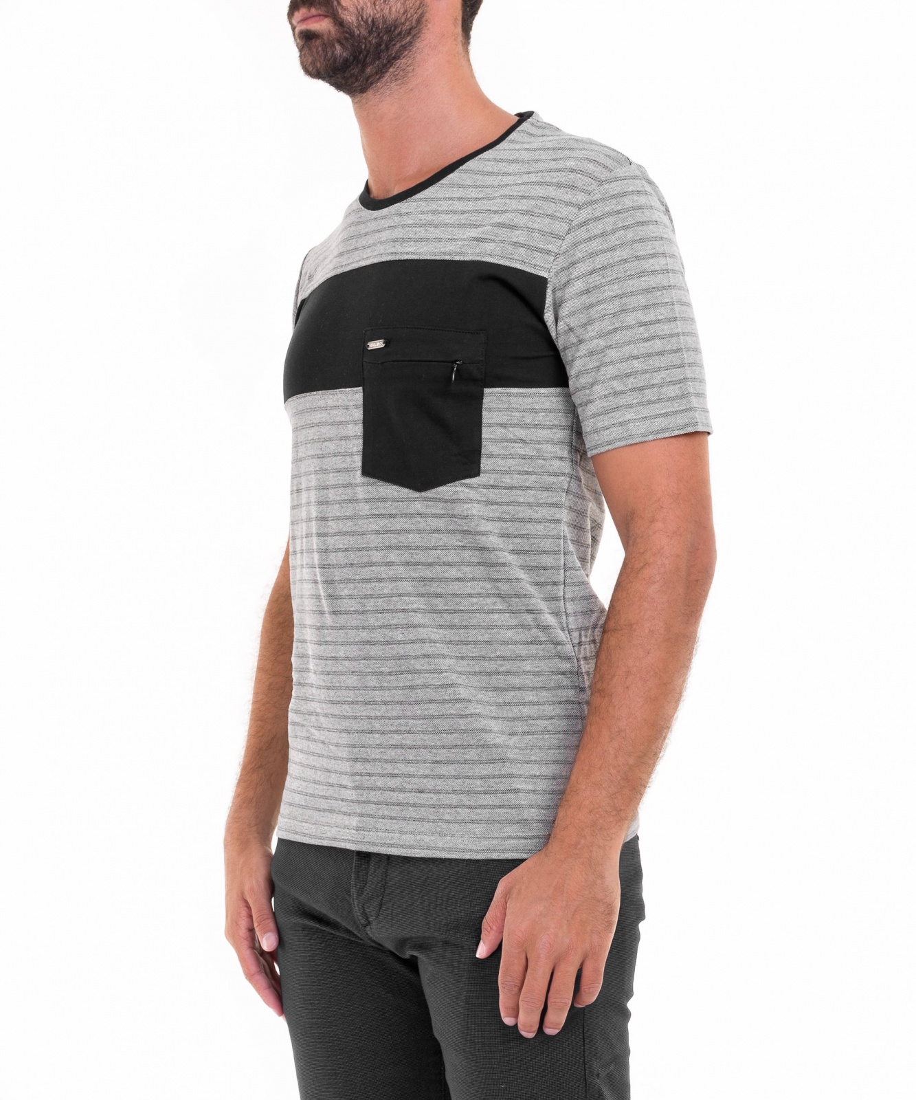 T-SHIRT STREAKY CHEST