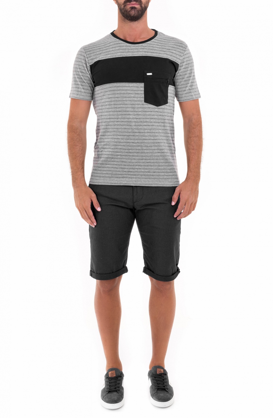 T-SHIRT STREAKY CHEST