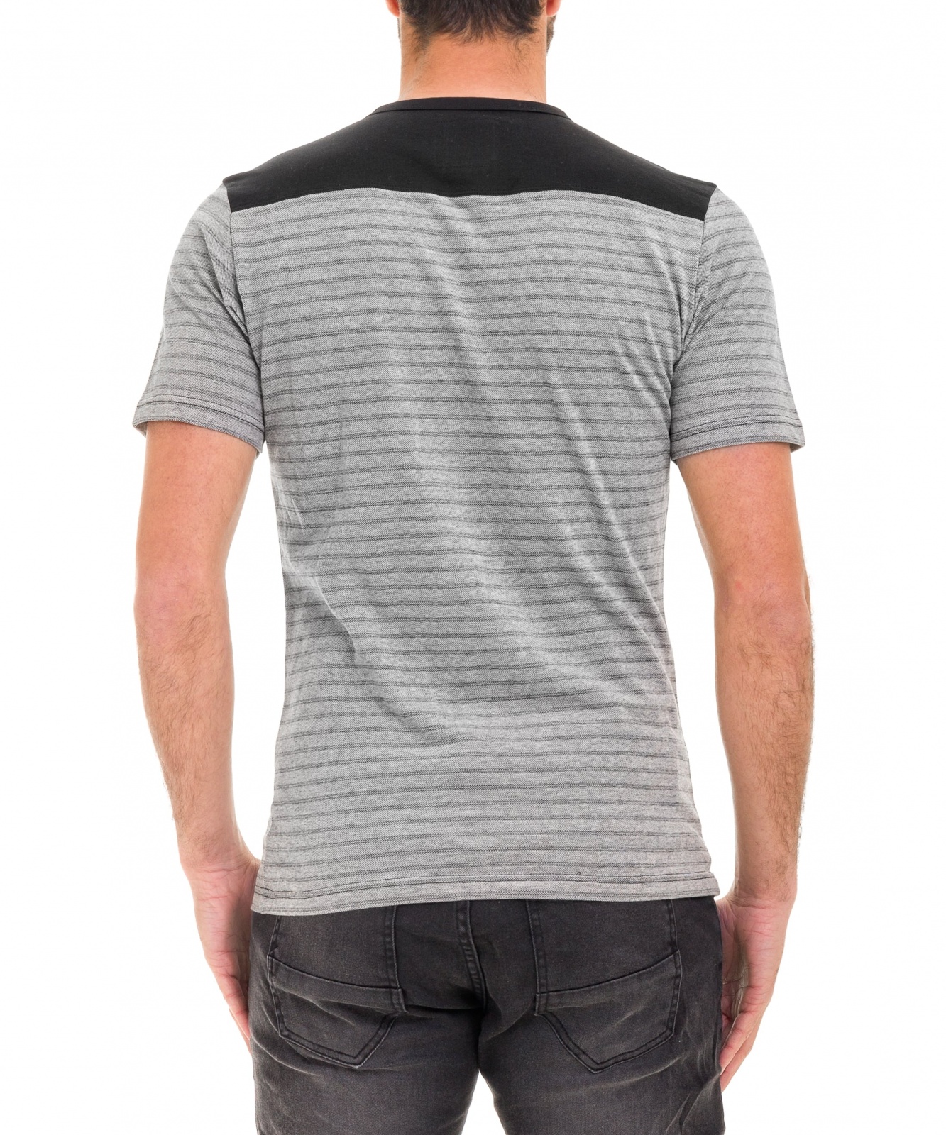 T-SHIRT STREAKY SHOULDER
