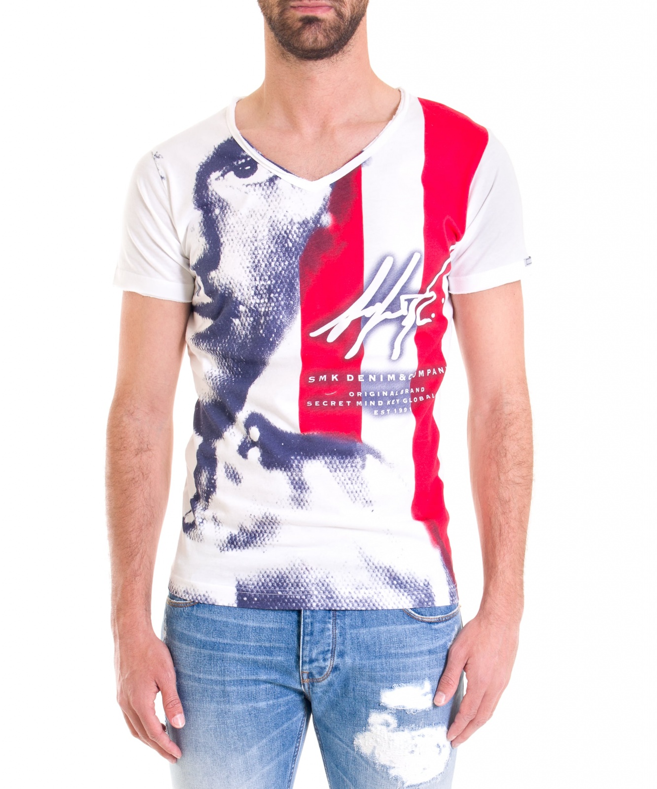 T-SHIRT FACE FLAG