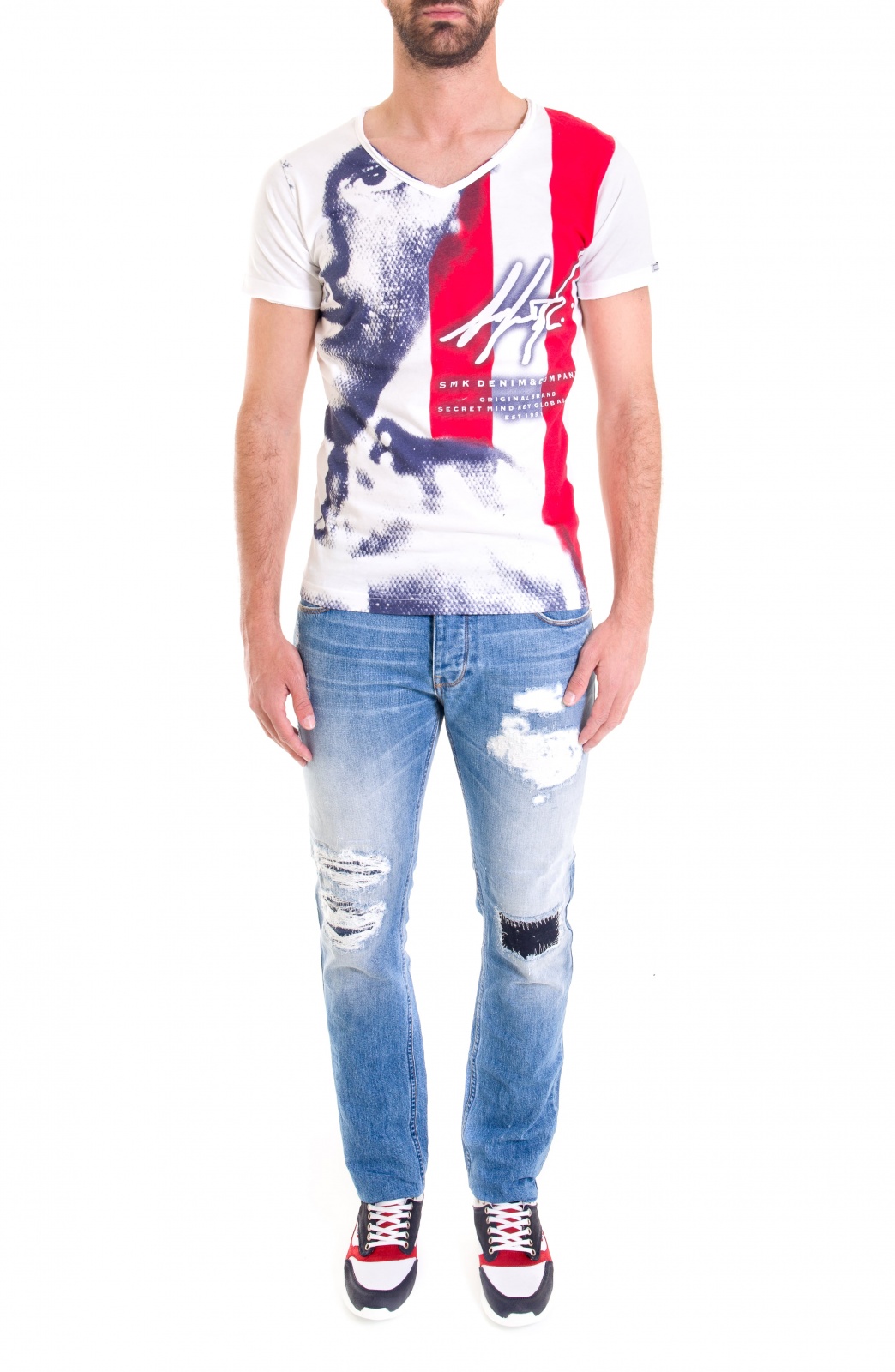 T-SHIRT FACE FLAG