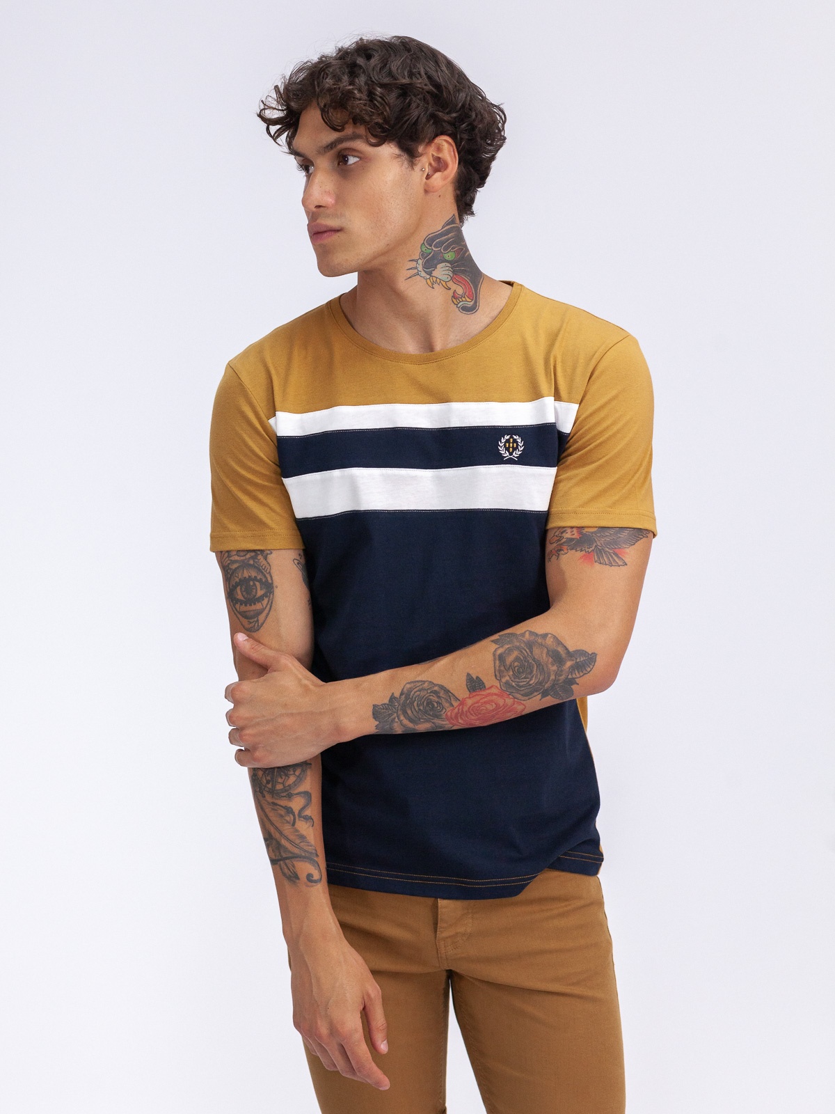 T-SHIRT SMK CHEST STRIPES