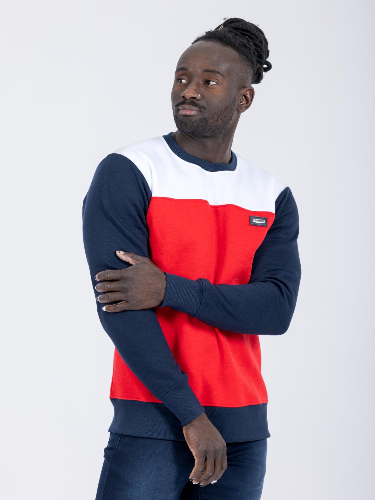 SWEAT SMK COLOR SHOULDER
