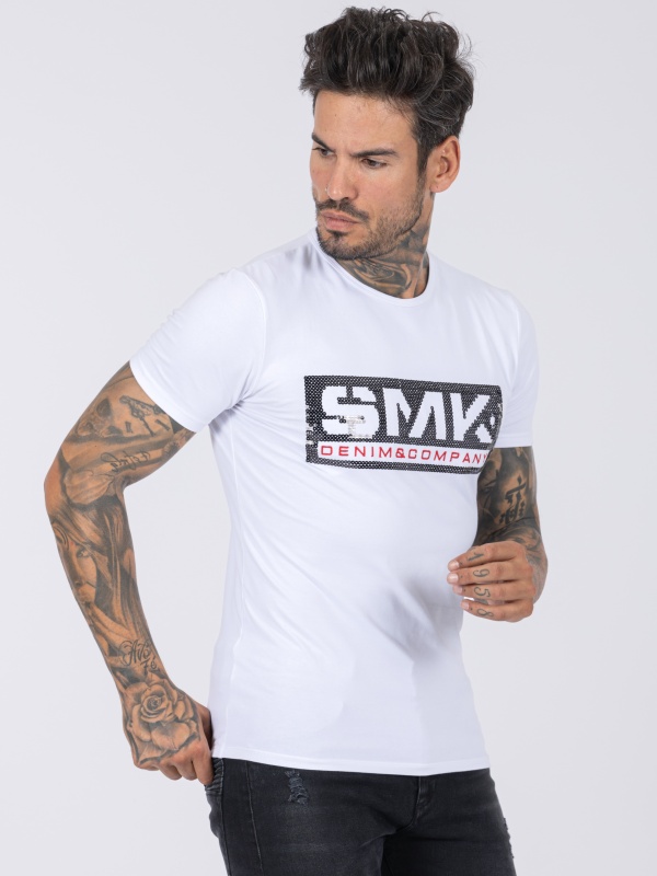 T-SHIRT SMK BLACK LOGO