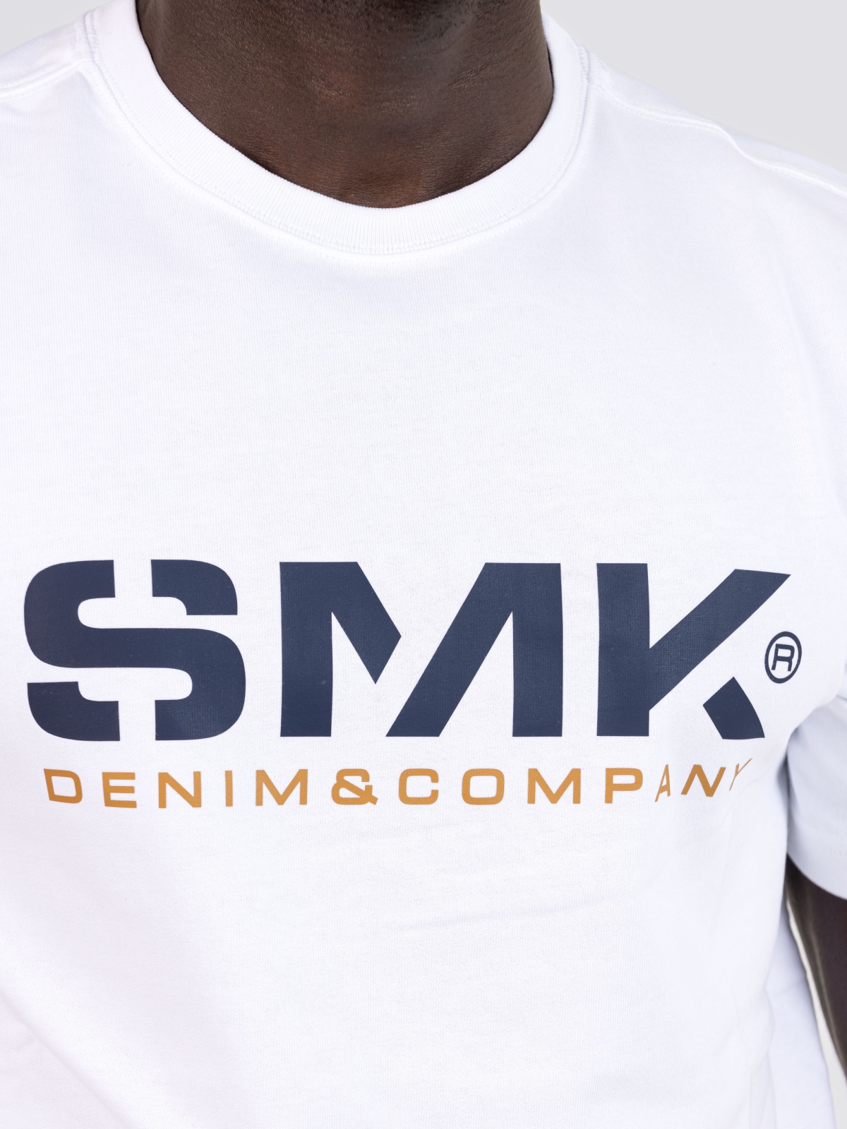 T-SHIRT SMK DENIM M/CAMEL