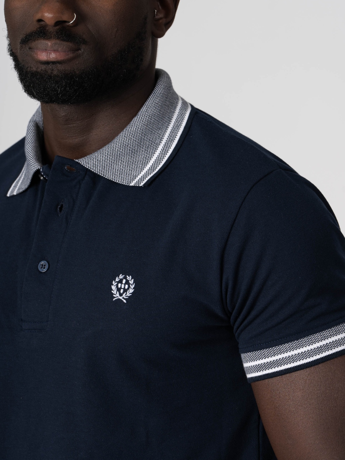 POLO SMK MARINHO BORDADO