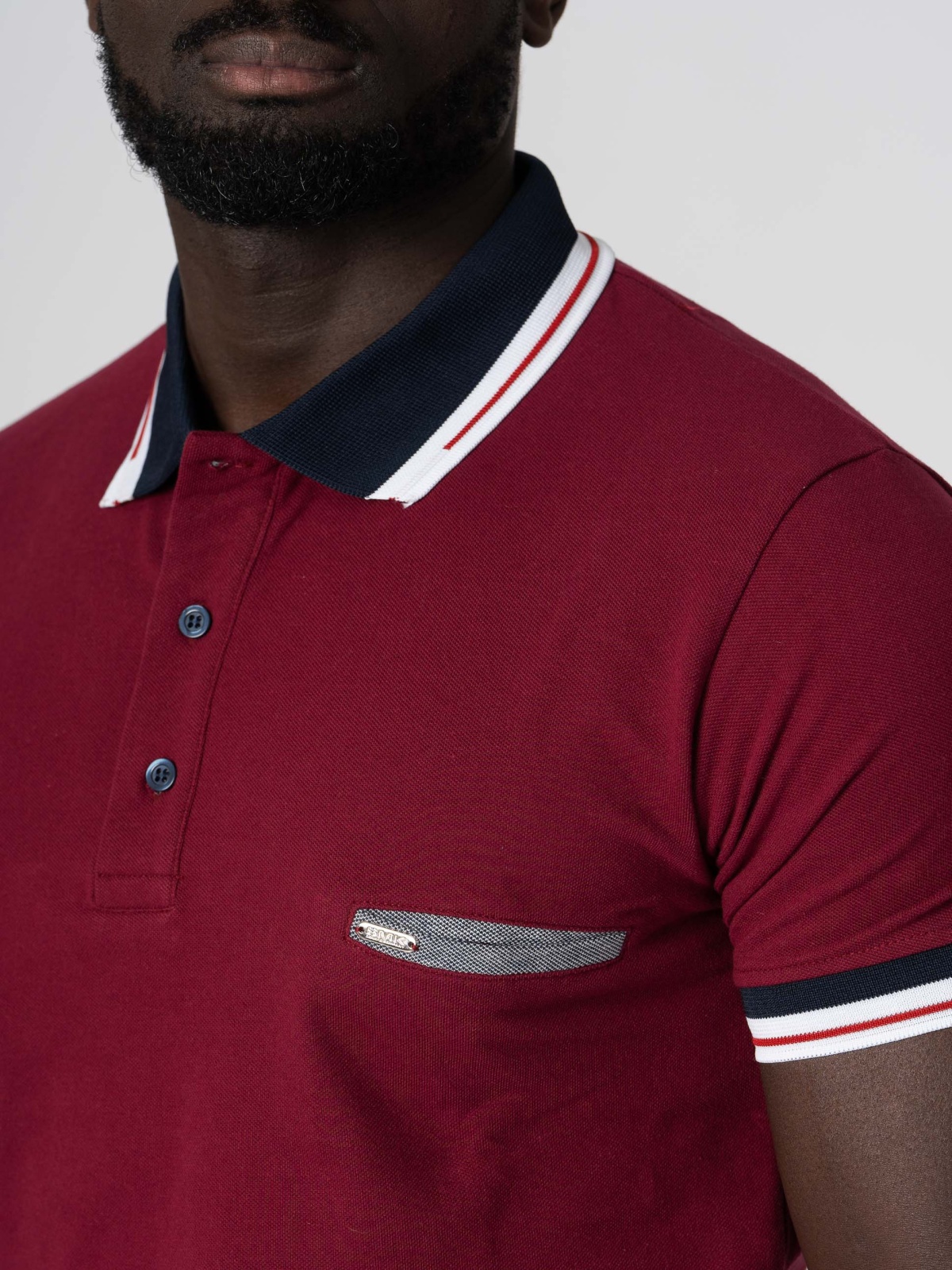 POLO SMK BORDEAUX CHAPA