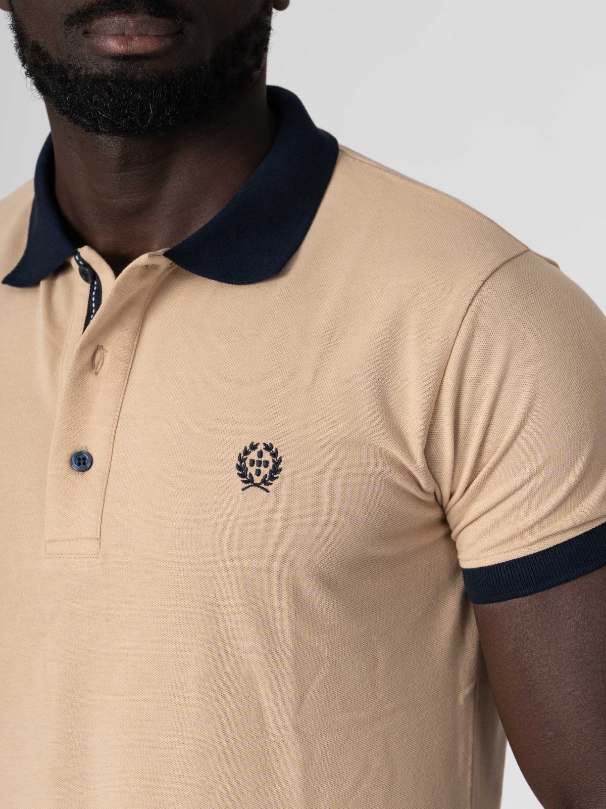 POLO SMK CAMEL MARINHO