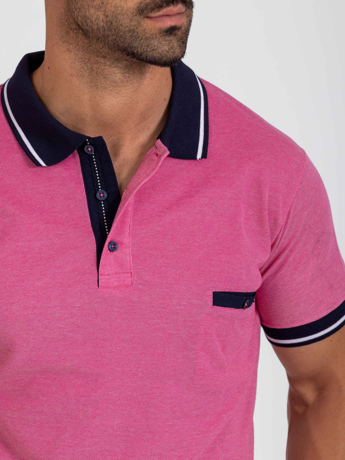 POLO SMK ROSA DOIS FUROS