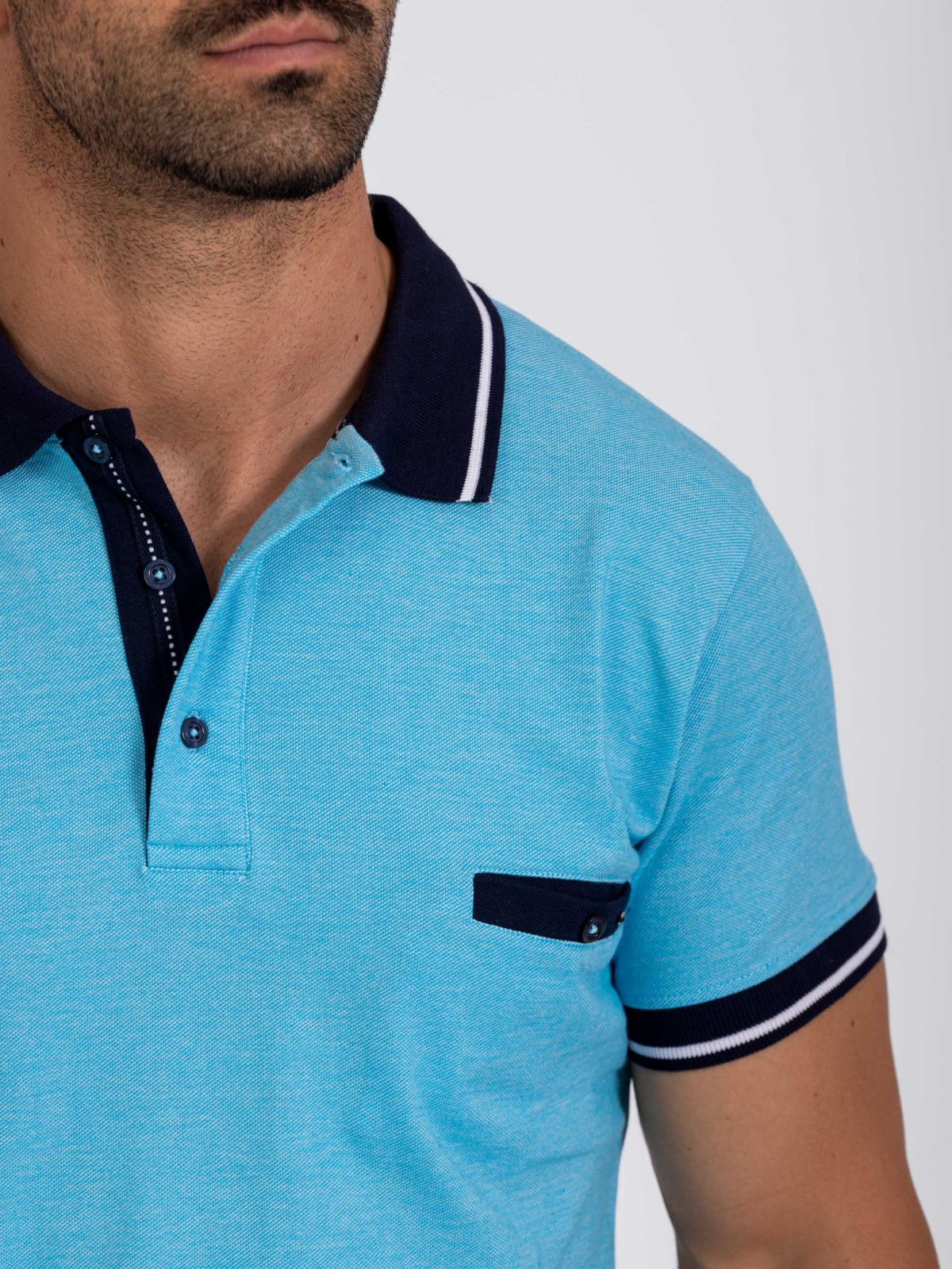 POLO SMK AZUL DOIS FUROS