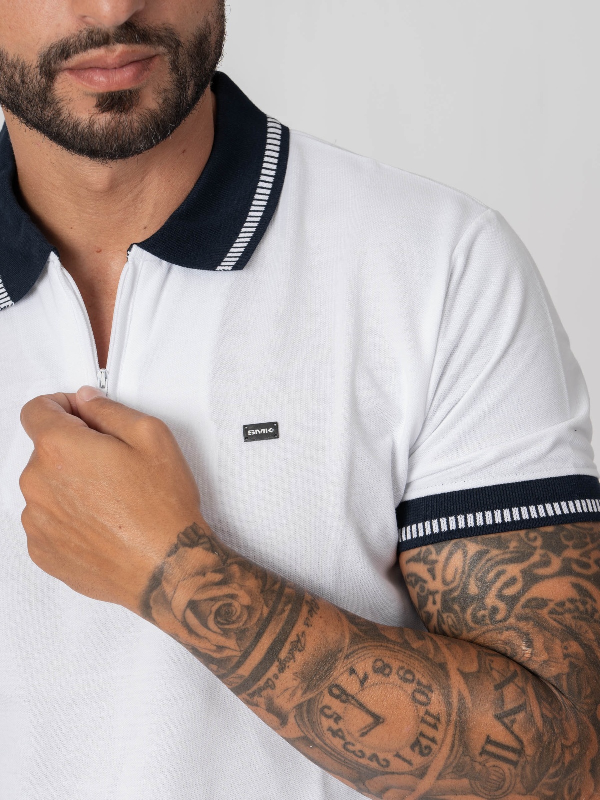 POLO SMK CHAPA4FUROS BRAN