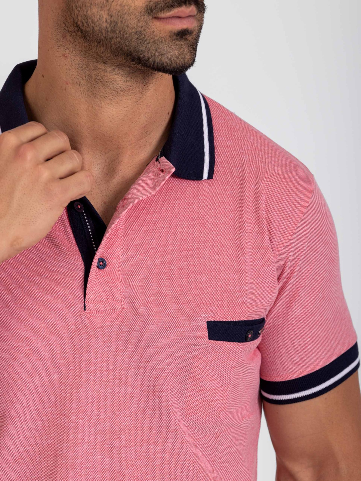 POLO SMK ROSA DOIS FUROS