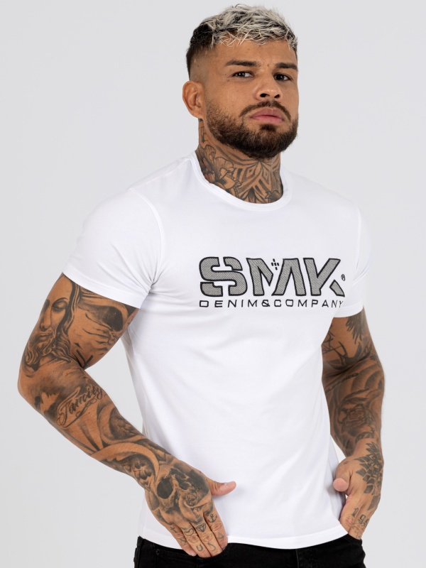 T-SHIRT SMK LETRAS PRETO