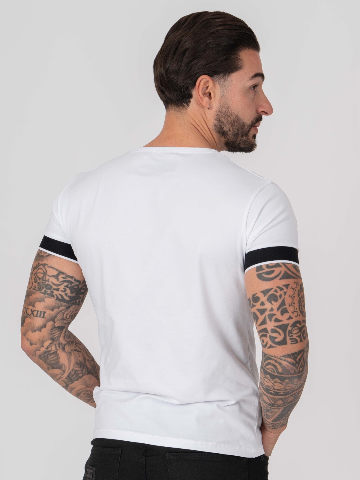 T-SHIRT SMK BRANCO PRETO
