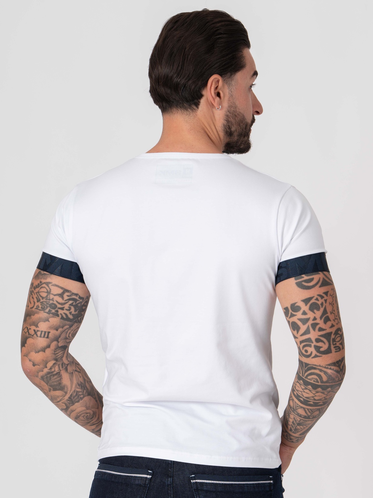 T-SHIRT SMK BRANCO MARINH