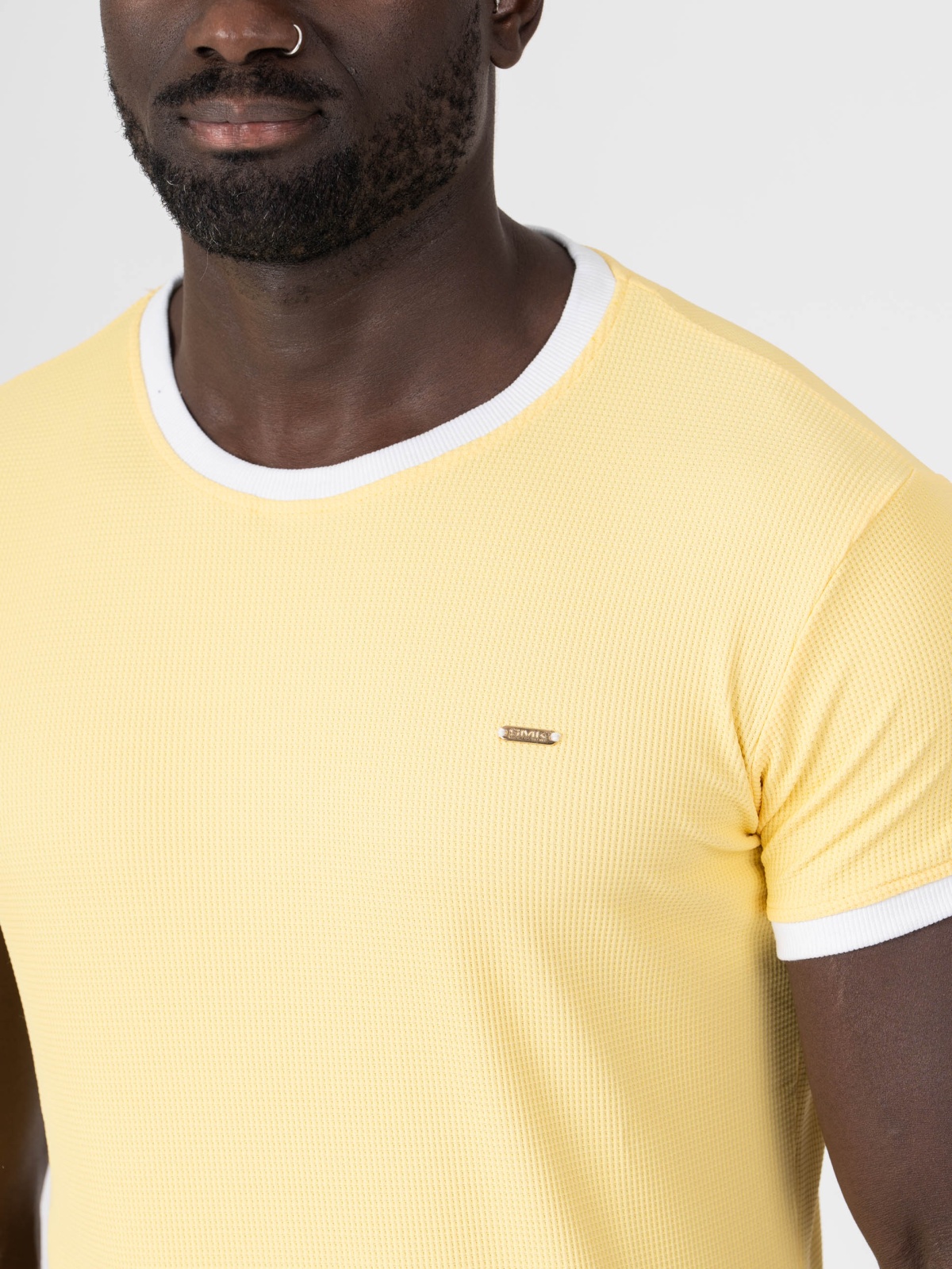 T-SHIRT SMK RIB BRANCO