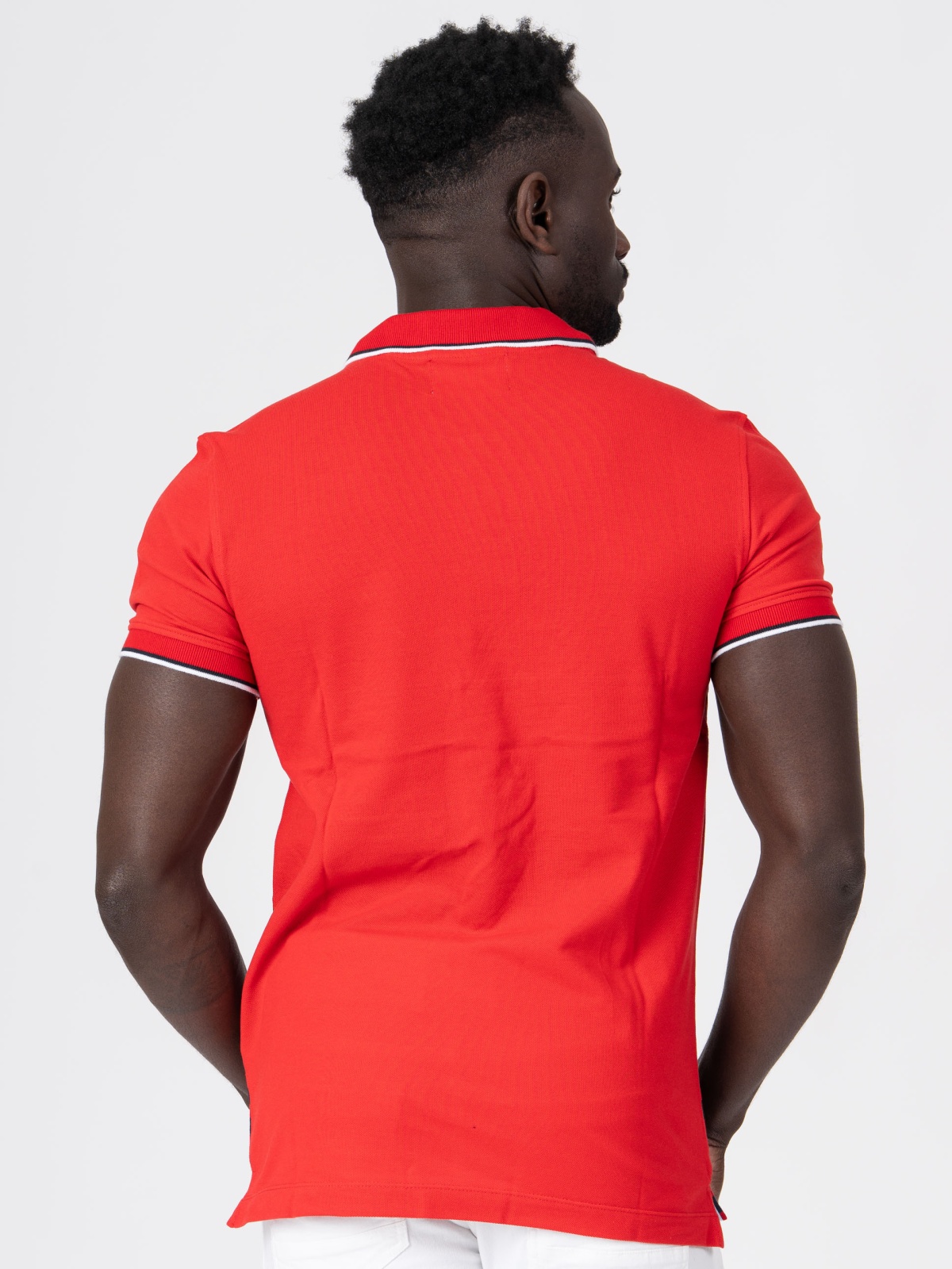 POLO SMK VERMELHO RISCAS