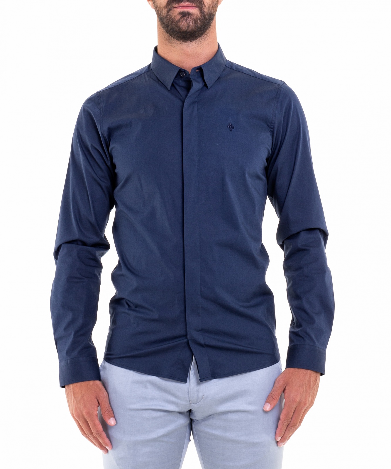 CAMISA HIDDEN BUTTON