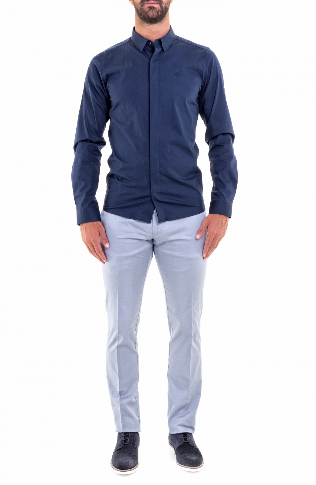 CAMISA HIDDEN BUTTON