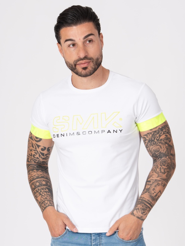T-SHIRT SMK BRANCO AMAREL