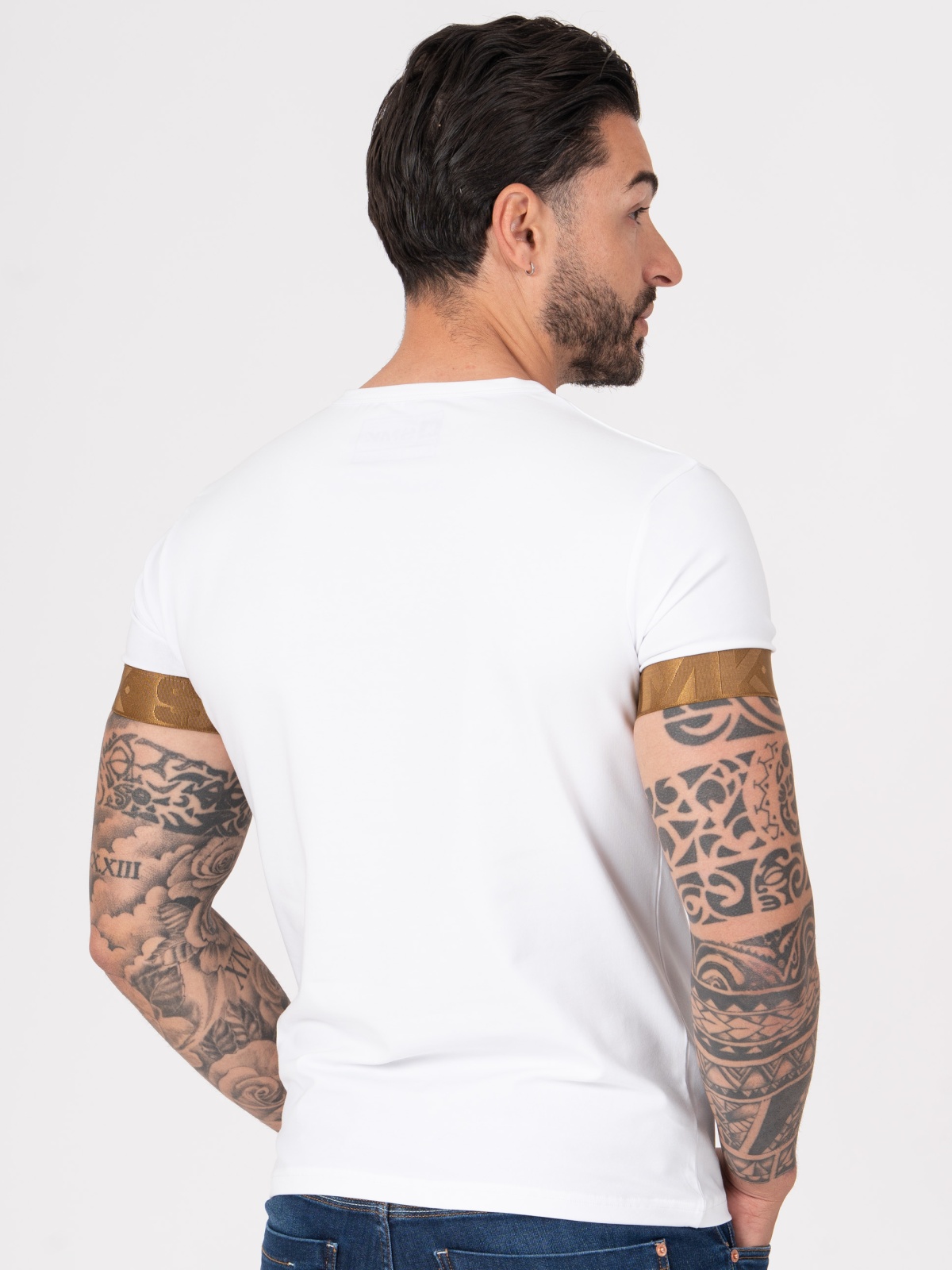 T-SHIRT SMK BRANCO CAMEL
