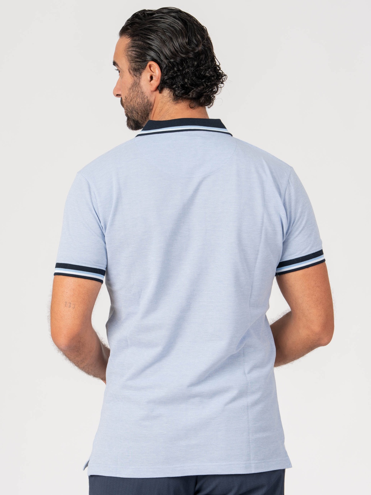 POLO SMK PIQUET MESCLA AZ