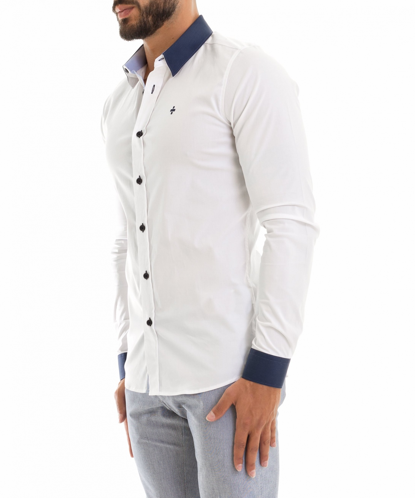 CAMISA COLLAR CONTRASTE