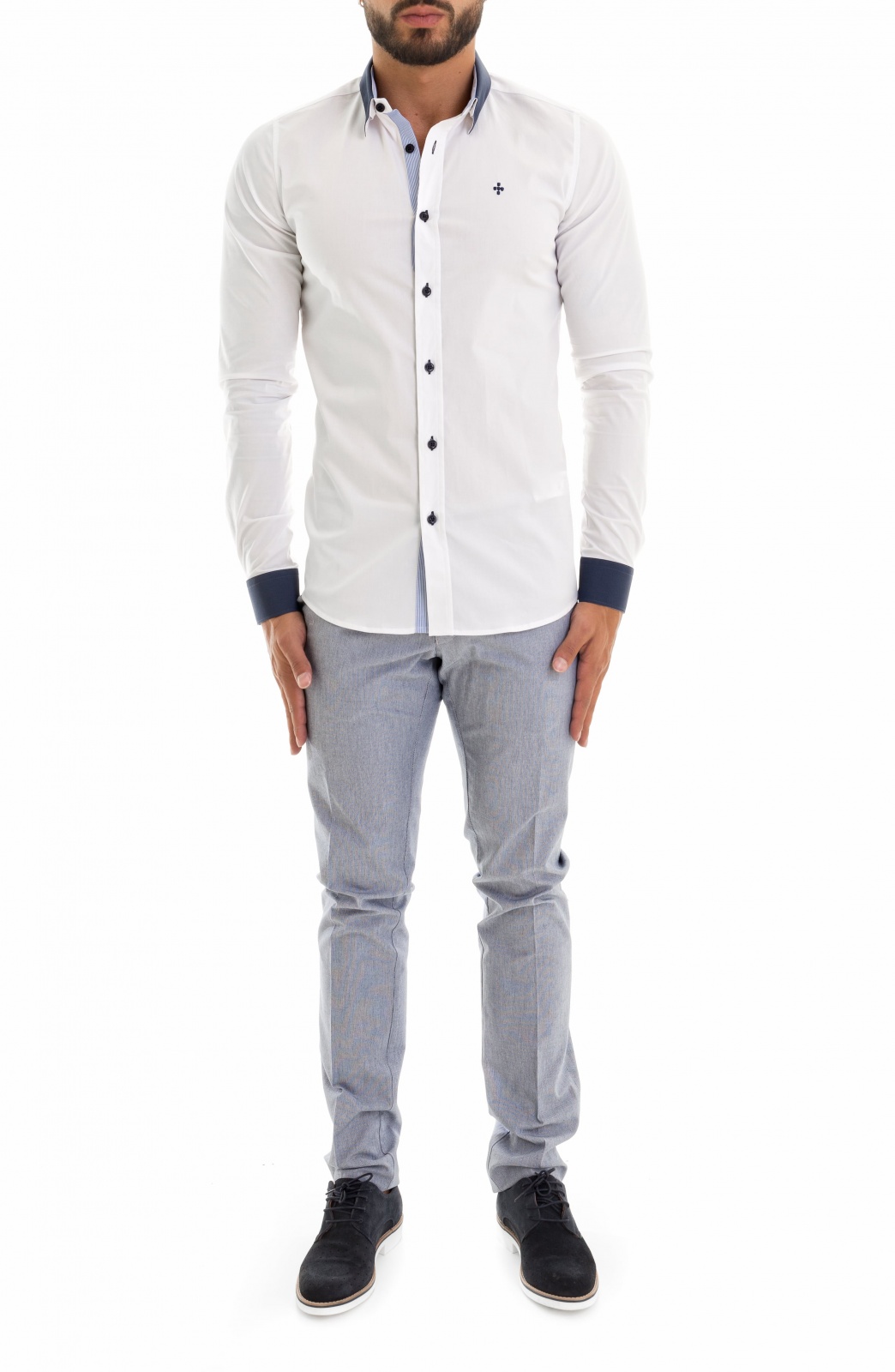 CAMISA COLLAR CONTRASTE