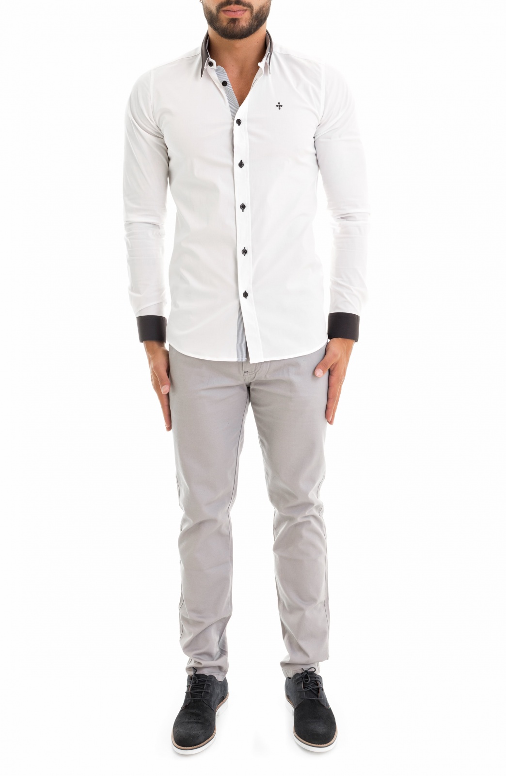 CAMISA COLLAR CONTRASTE