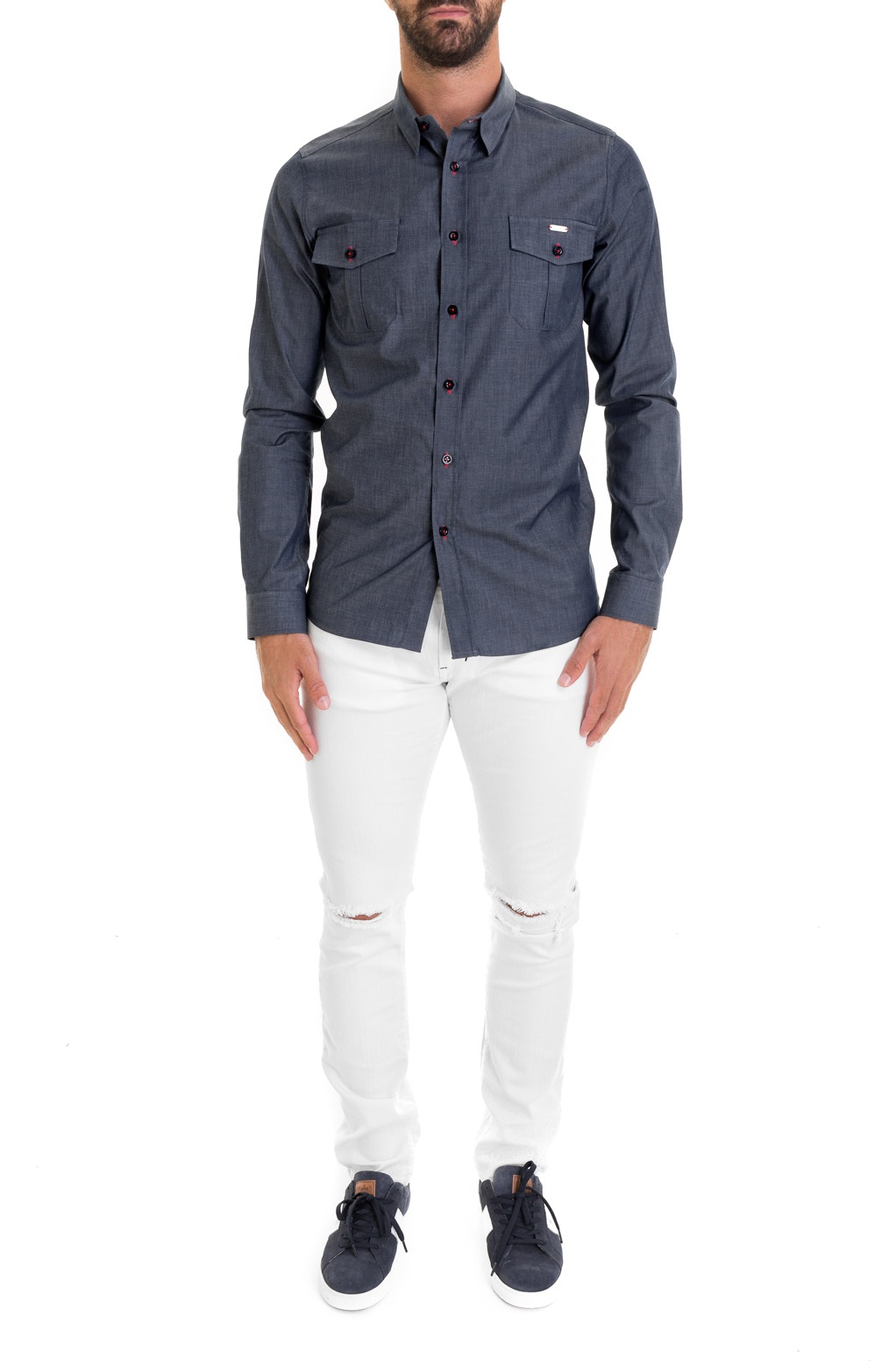 CAMISA SLIM BLUE