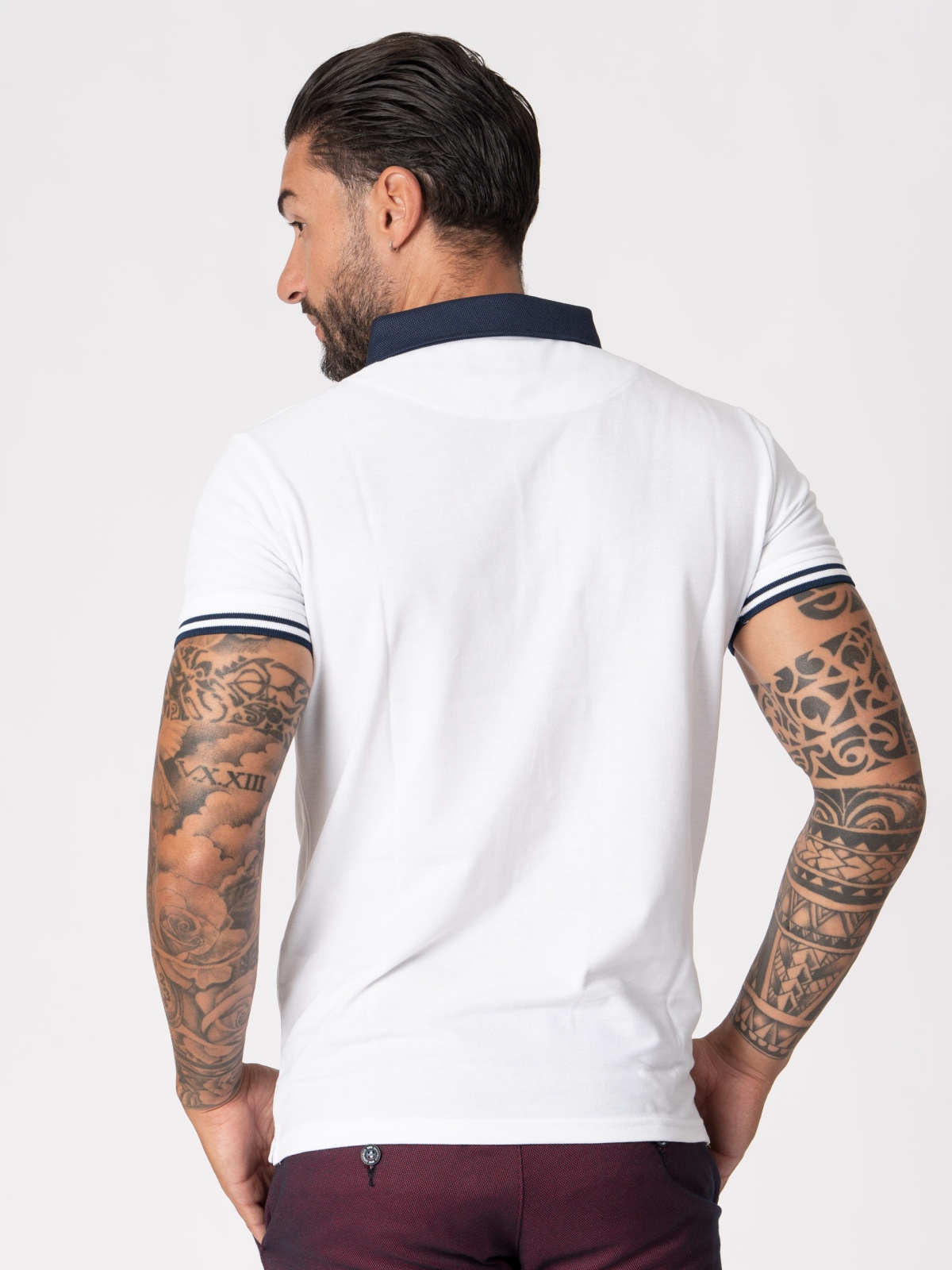 POLO SMK BRANCO MARINHO