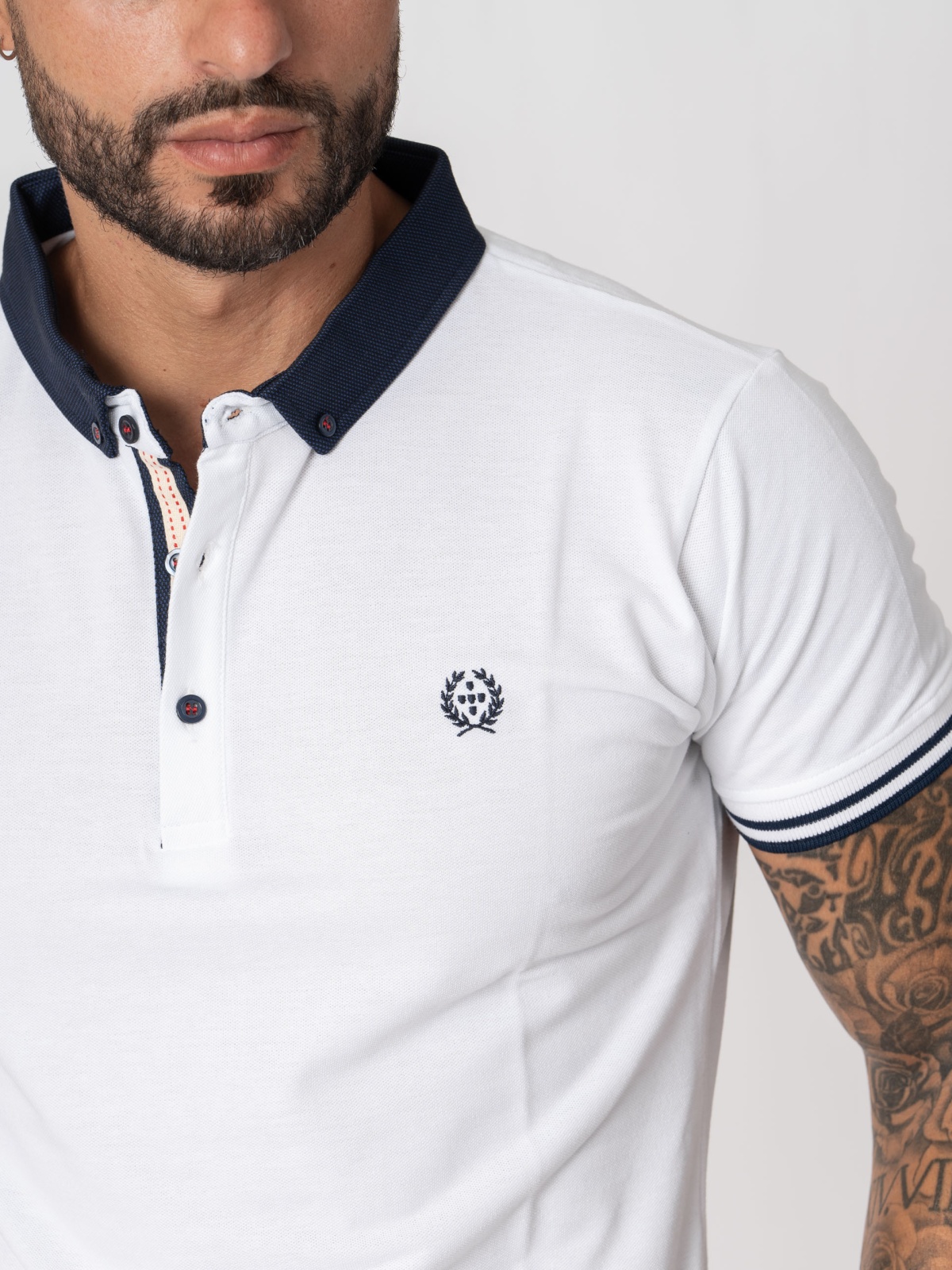 POLO SMK BRANCO MARINHO