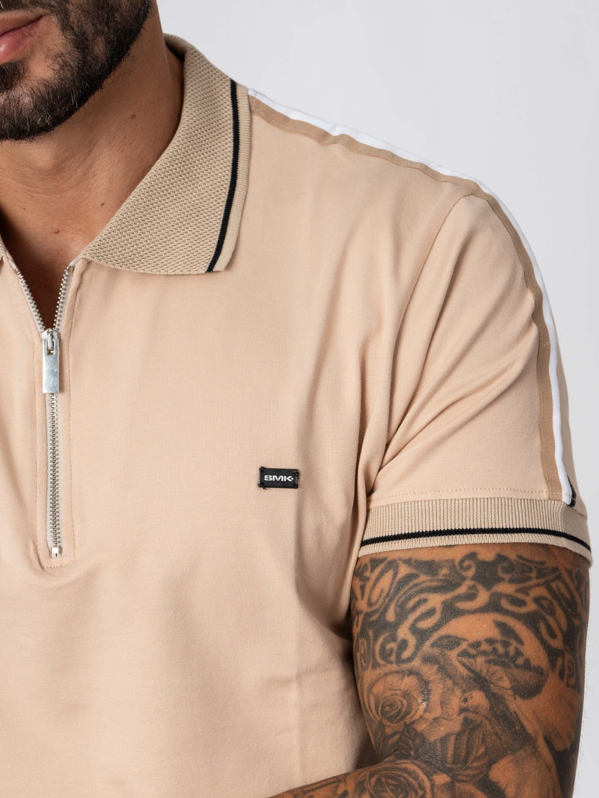 POLO SMK C/FECHO BEGE