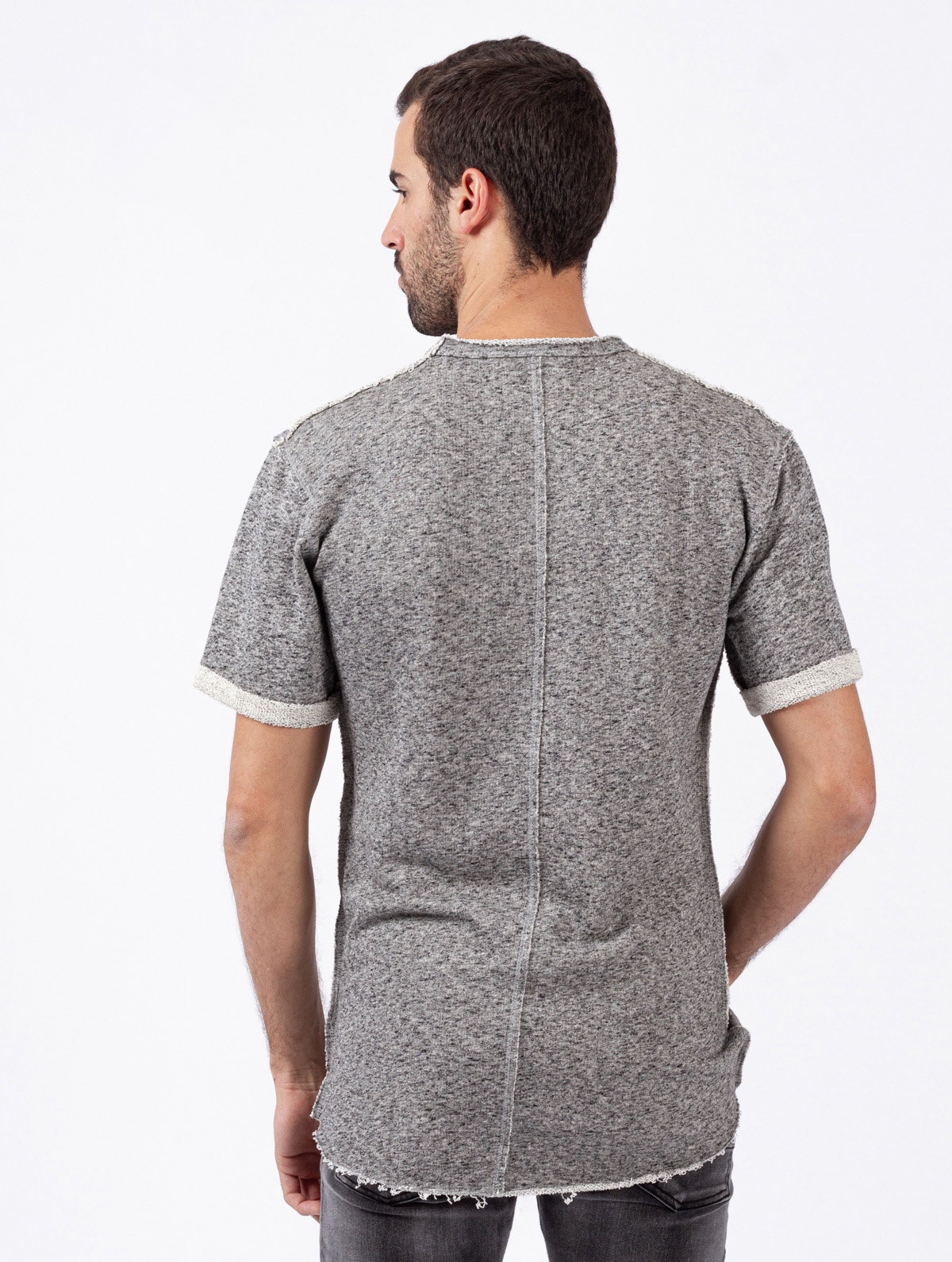 T-SHIRT SMK GRAY BORDAT