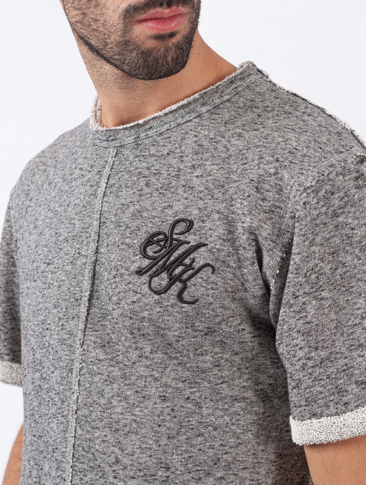 T-SHIRT SMK GRAY BORDAT