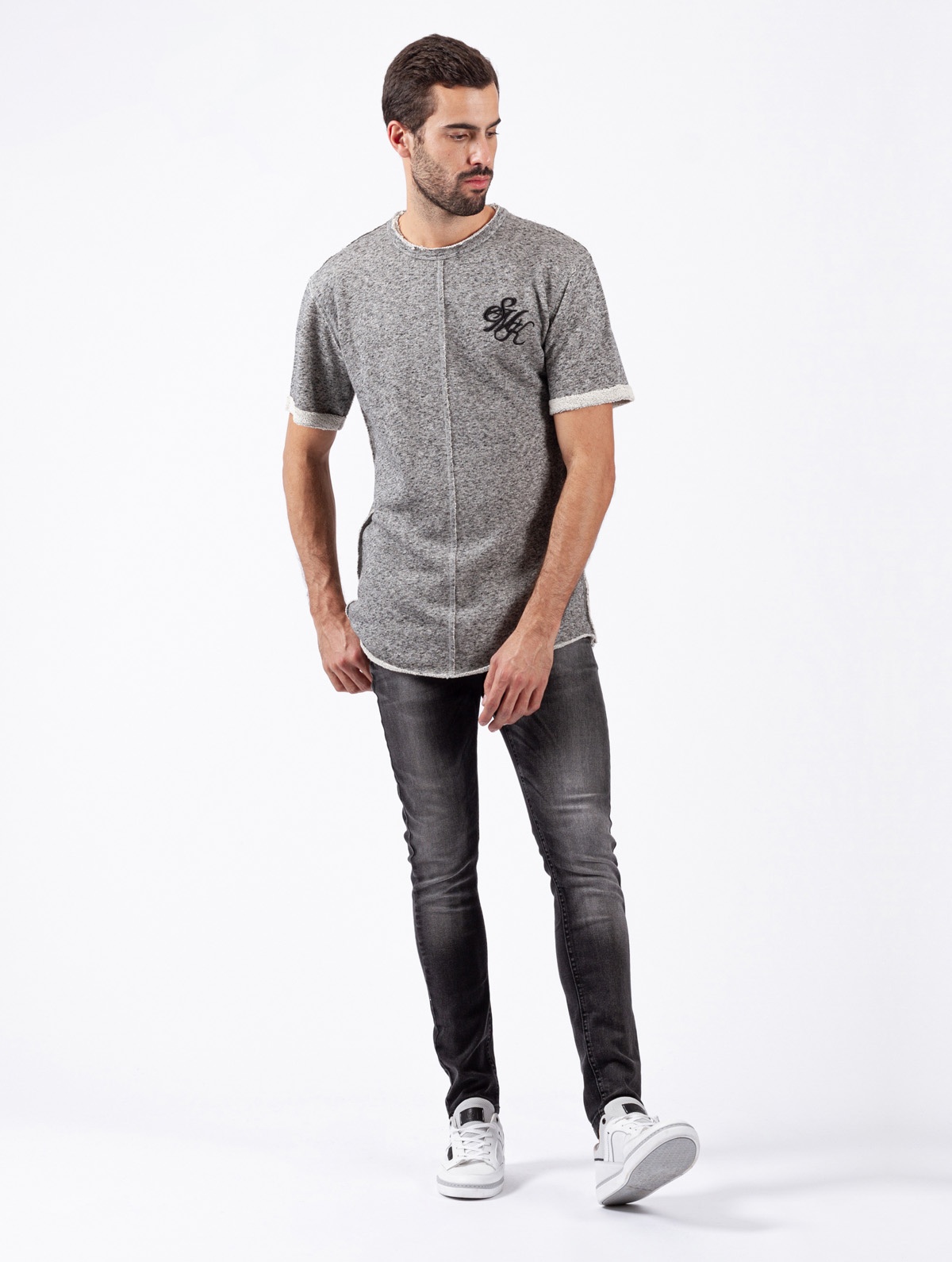 T-SHIRT SMK GRAY BORDAT