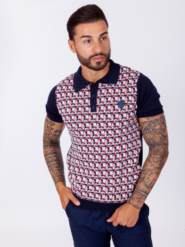 POLO SMK SQUARE PATTERN
