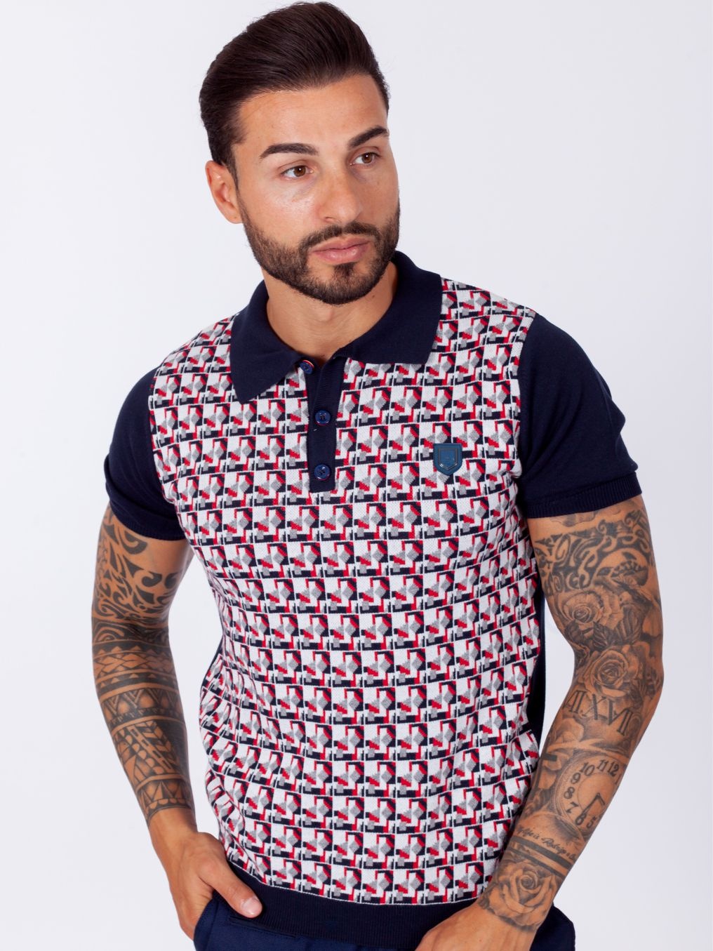 POLO SMK SQUARE PATTERN